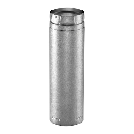 B & K DuraVent 4 in. D X 12 in. L Stainless Steel Vent Pipe 4PVL-A12R